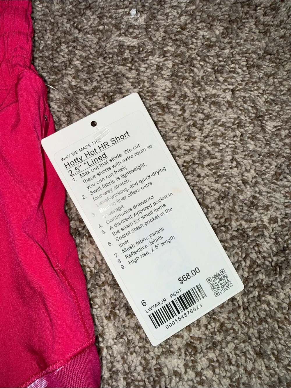 Lululemon Hotty Hot High-Rise Lined Short 2.5